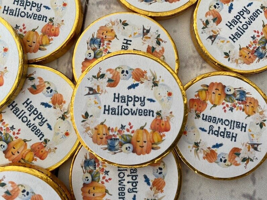 Bulk Happy Halloween Chocolate Coins