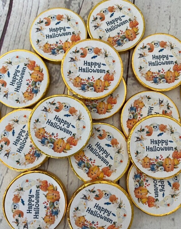 Bulk Happy Halloween Chocolate Coins