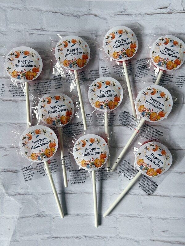 Bulk Halloween Lollipops. Halloween party. Trick or treat sweets. Halloween buffet table Bulk Halloween Candy Pre order