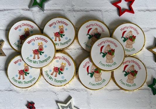 Bulk Teacher Chocolate Christmas coins