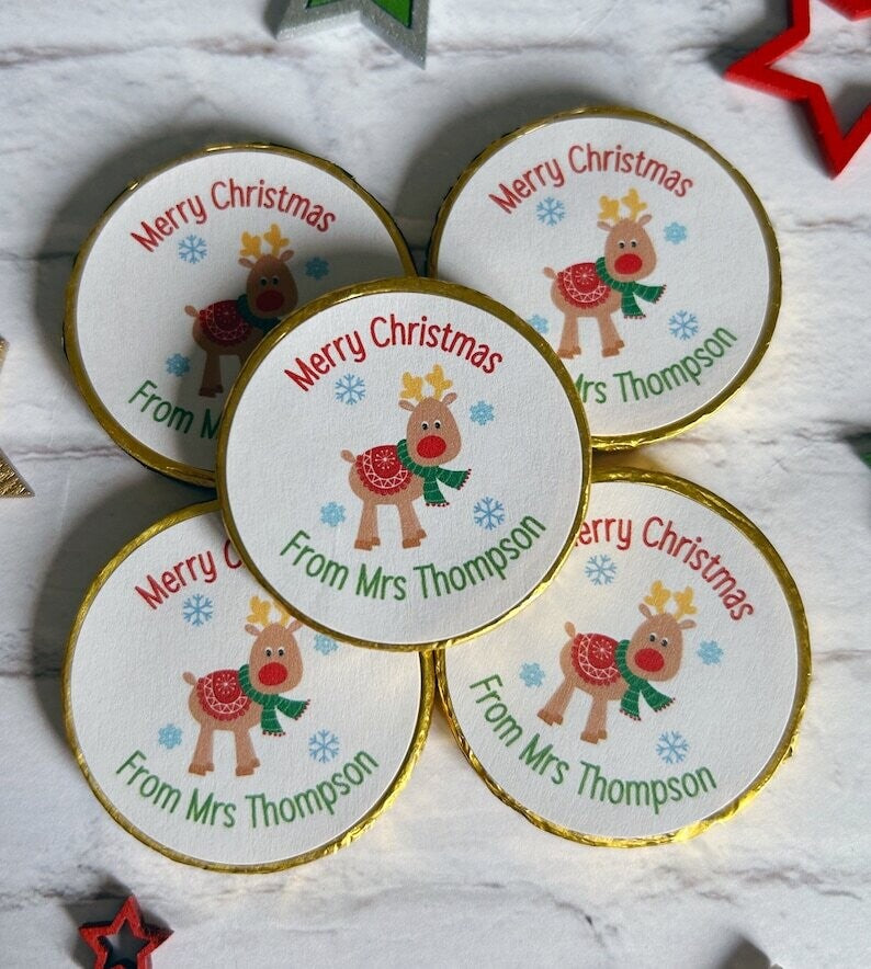 Bulk Teacher Chocolate Christmas coins