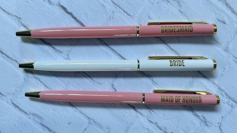 Mini Bridesmaid Pink Pen