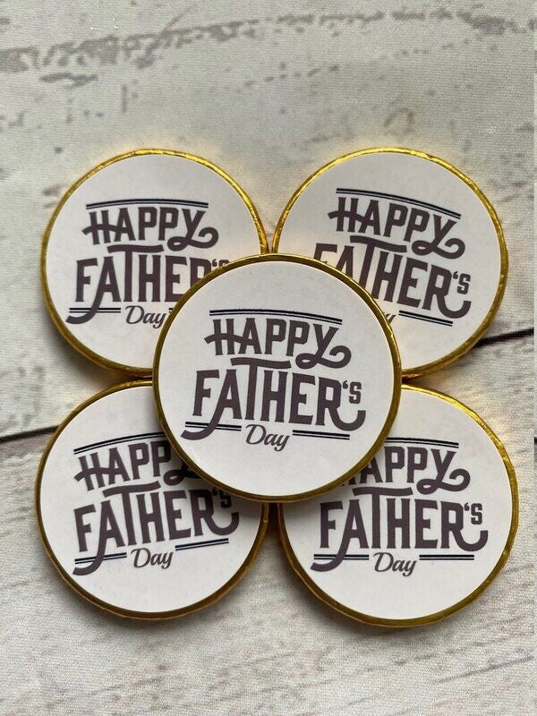 5 x Father's Day Milk chocolate coins