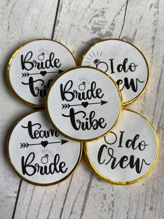 5 x Hen party chocolate coins favours