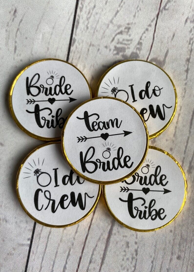 5 x Hen party chocolate coins favours