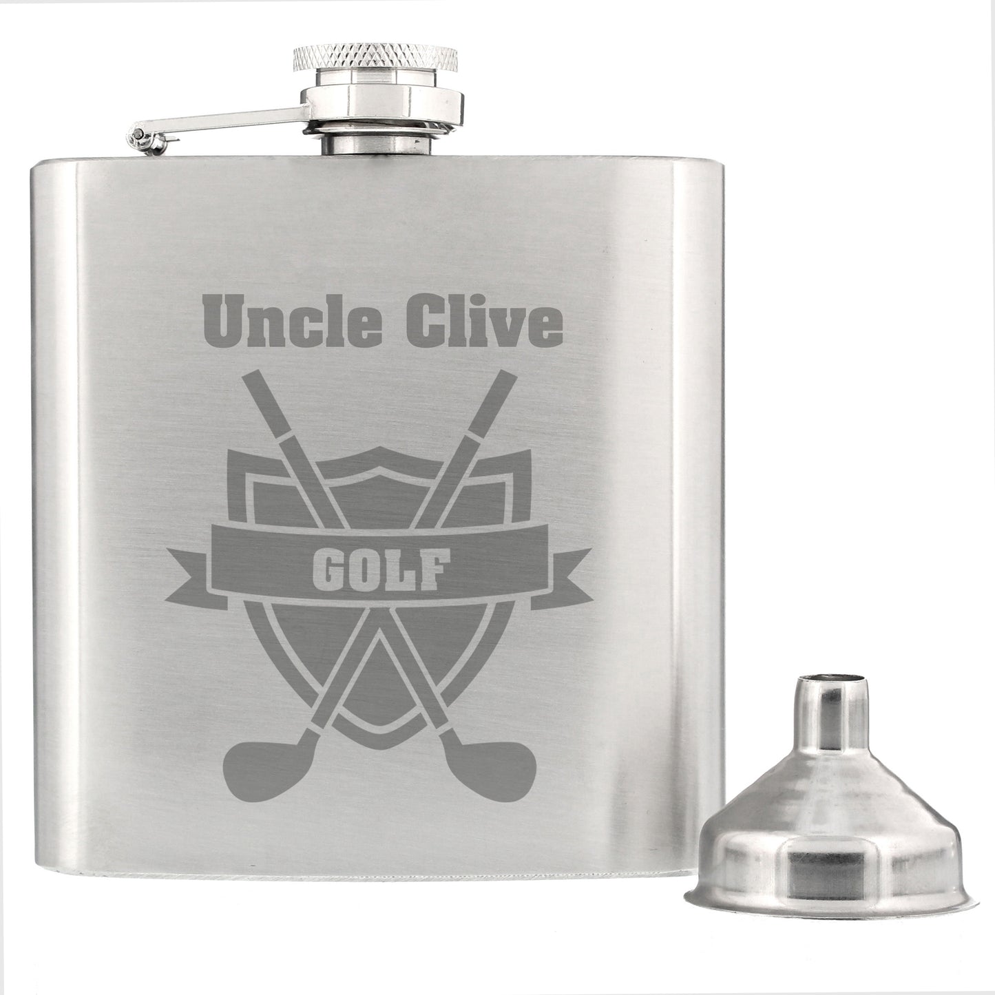 Personalised Golf Hip Flask