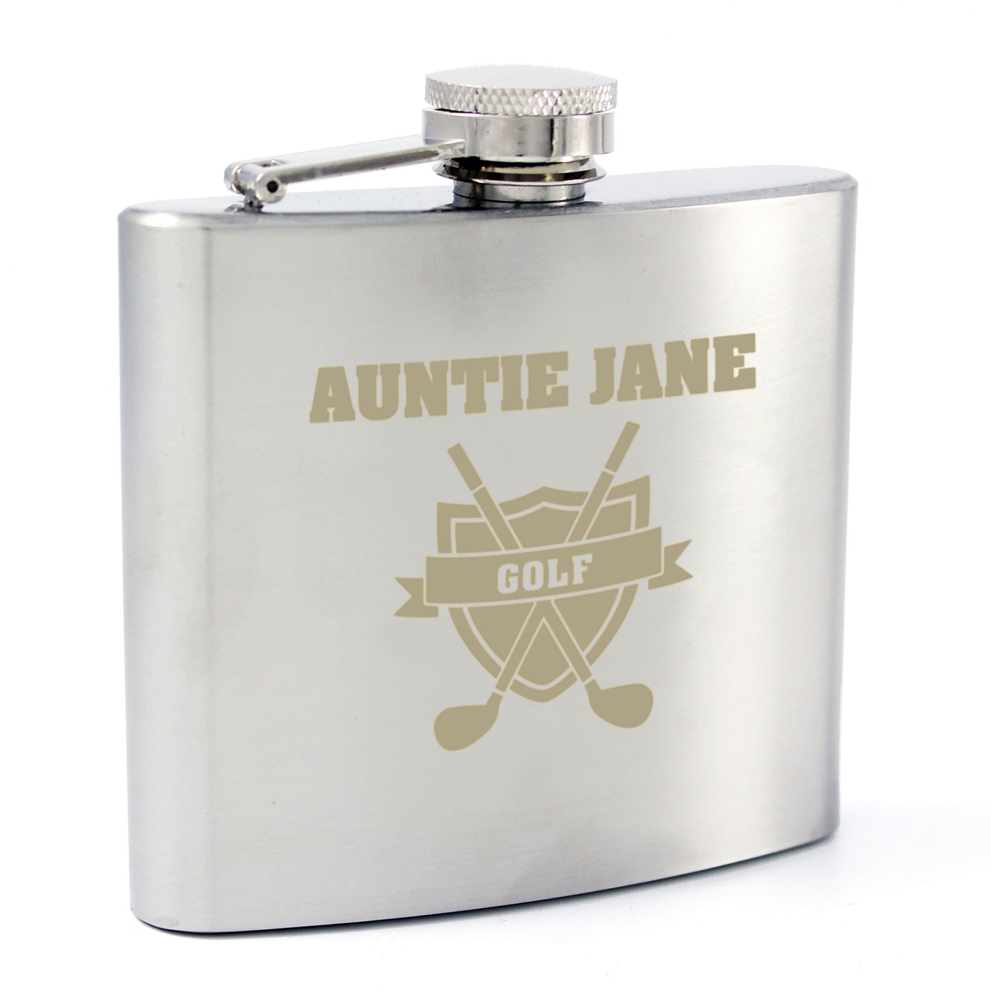 Personalised Golf Hip Flask