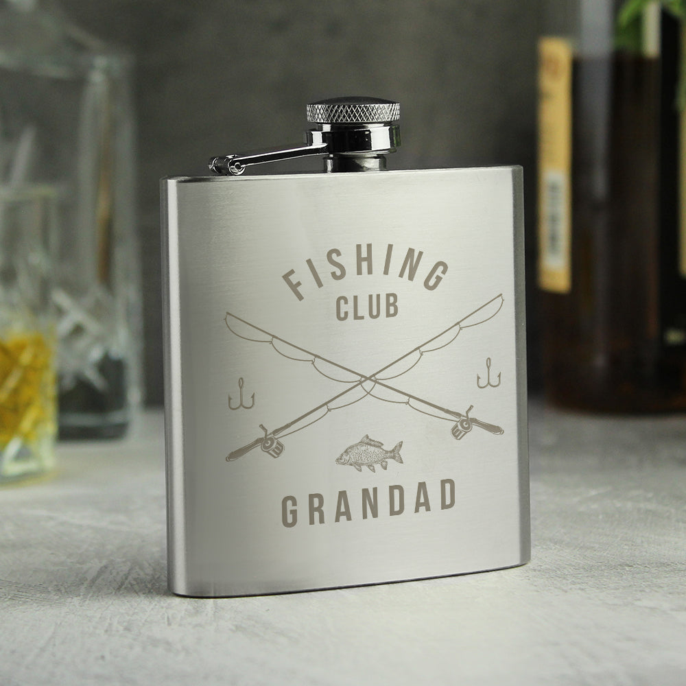 Personalised Fishing Hip Flask