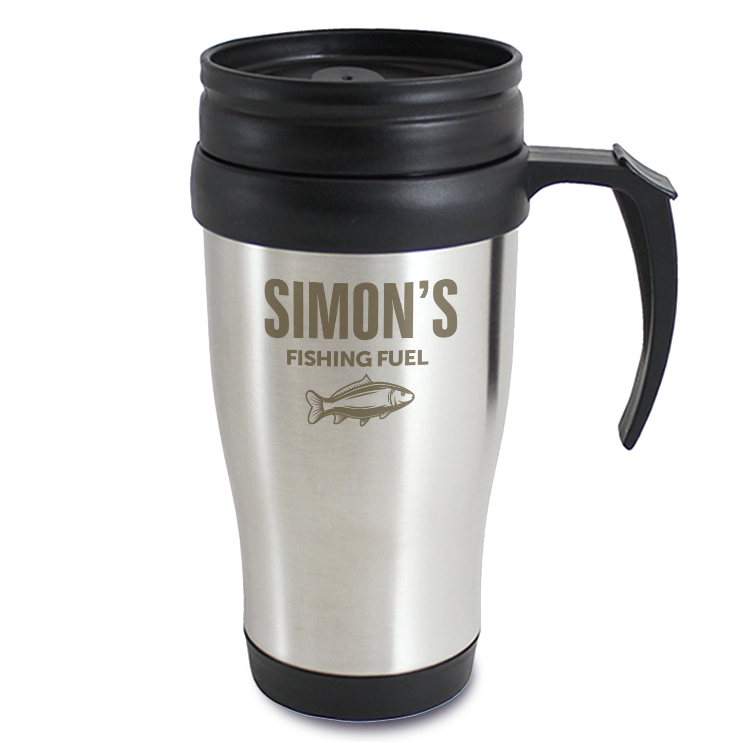 Personalised Fishing Travel Mug