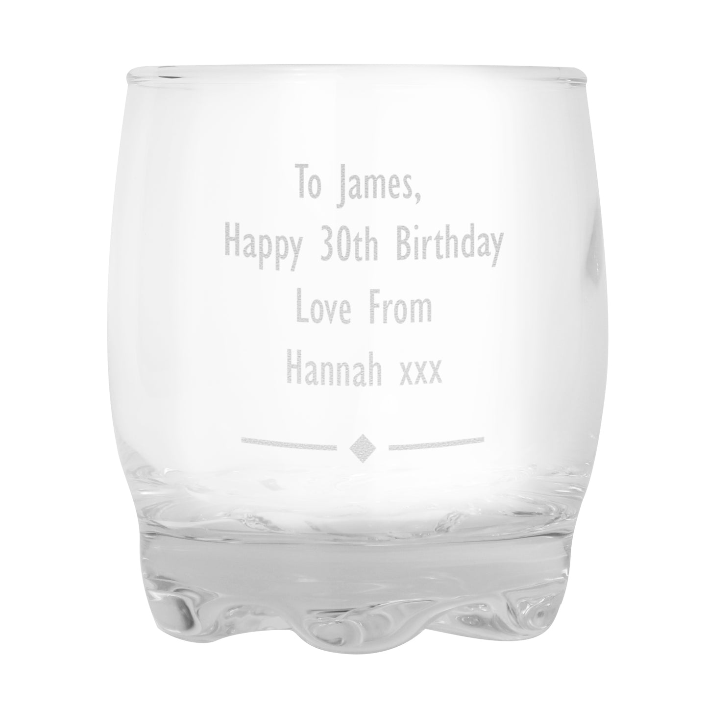 Personalised Diamond Motif Tumbler