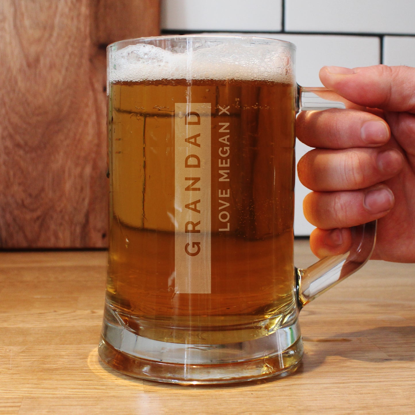 Personalised Free Text Pint Stern Tankard