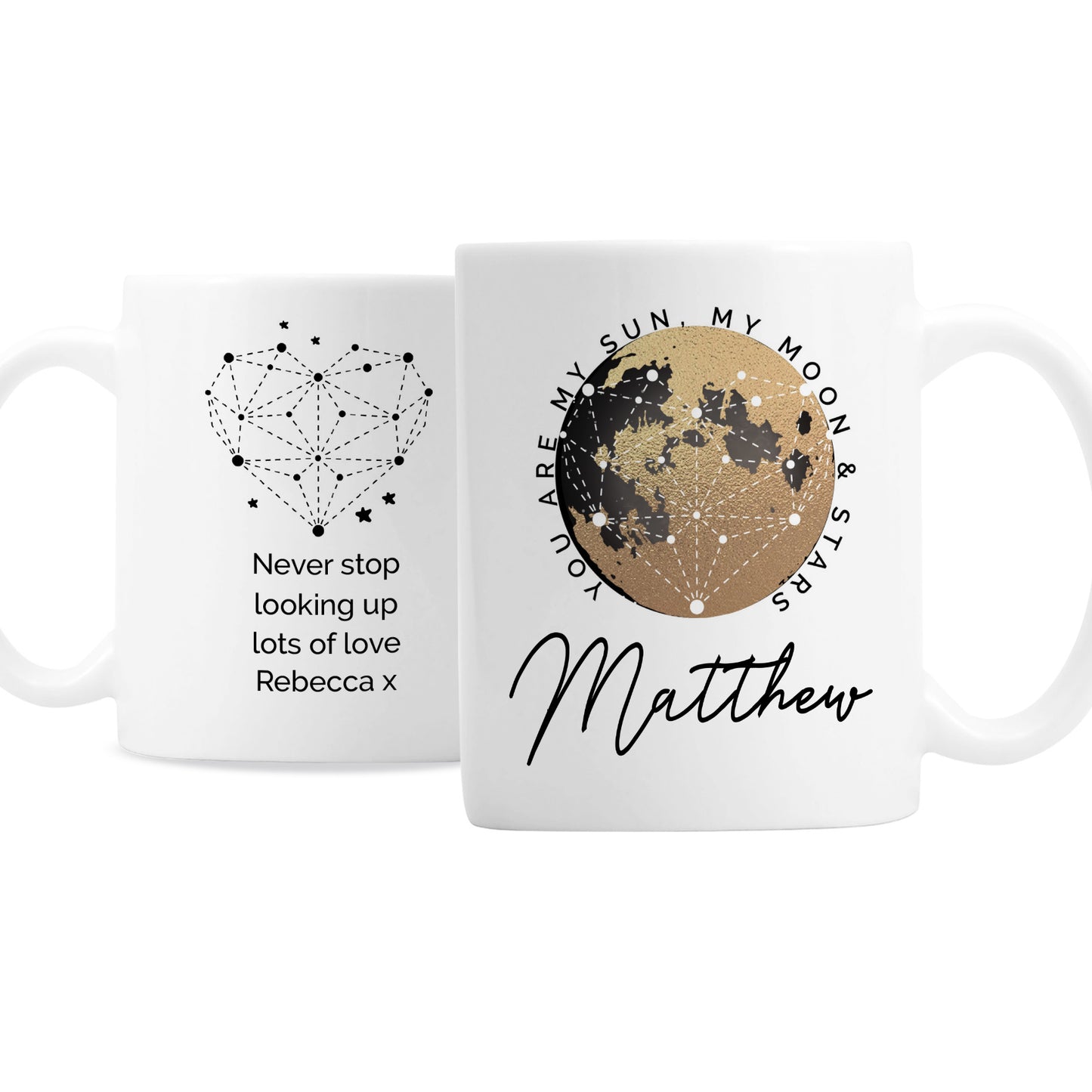 Personalised You Are My Sun My Moon Mug