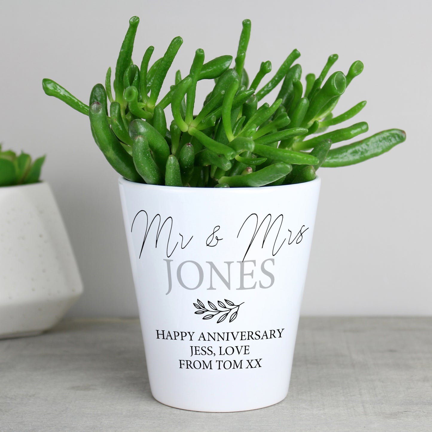 Personalised Free Text Plant Pot