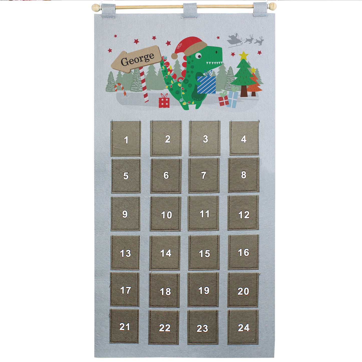 Personalised Dinosaur Advent Calendar