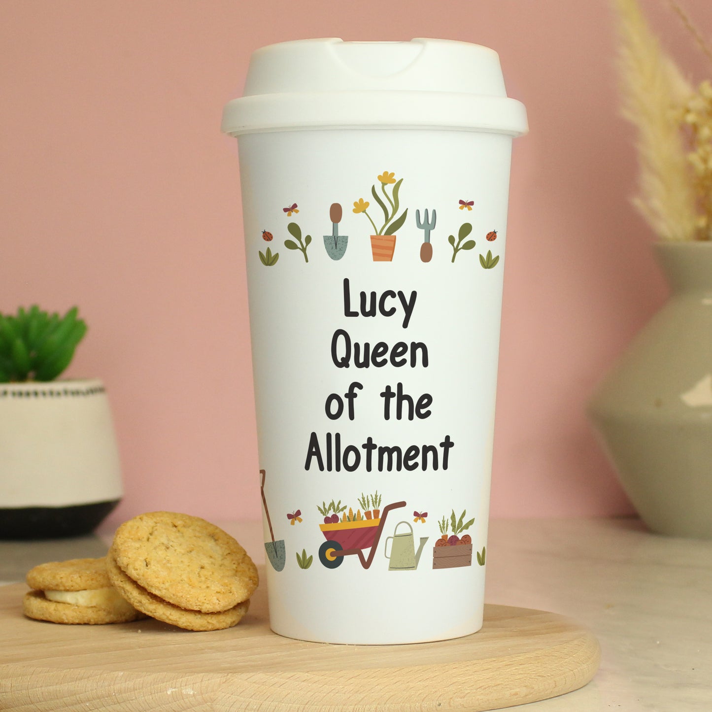 Personalised Gardening Travel Mug