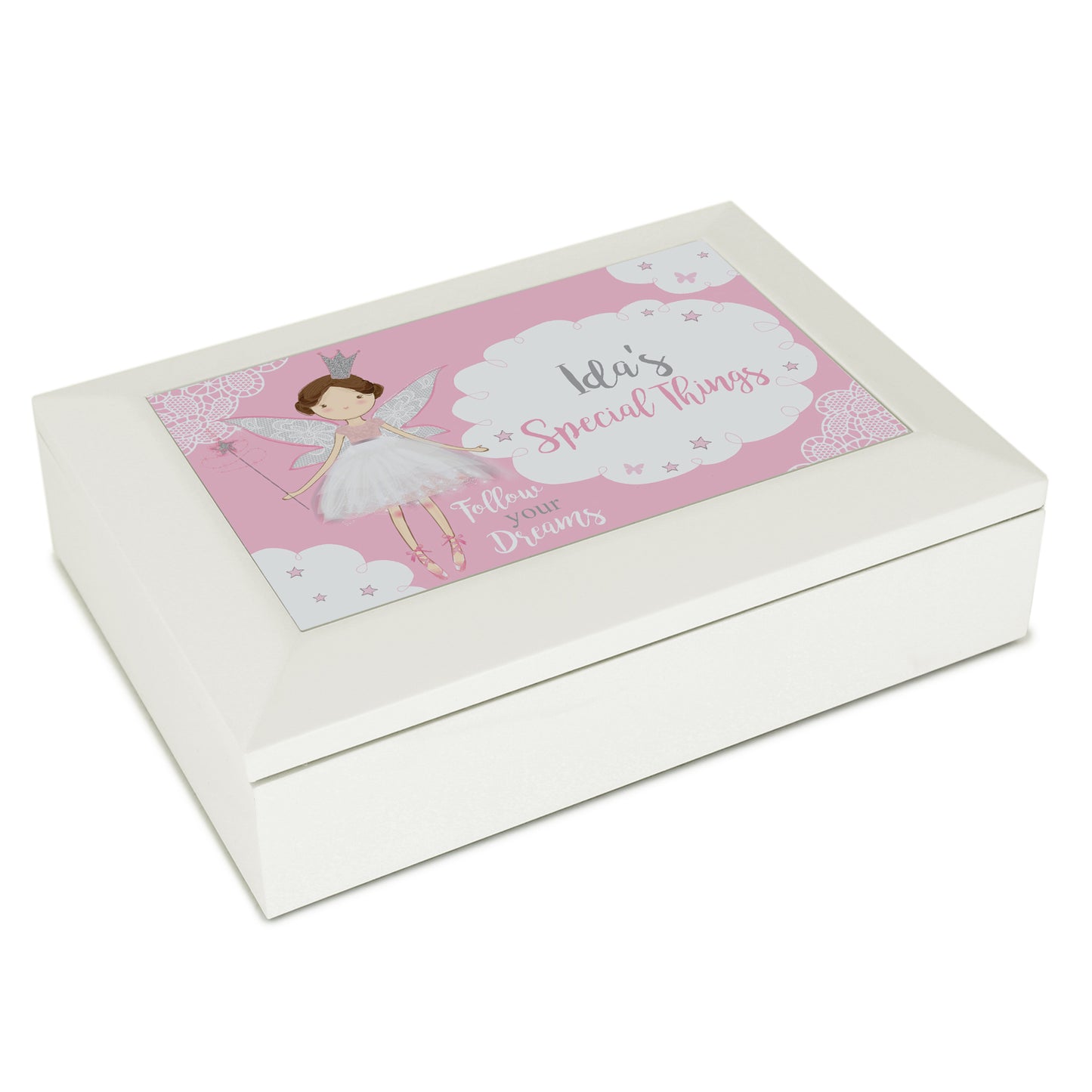 Personalised Fairy Princess Jewellery Box