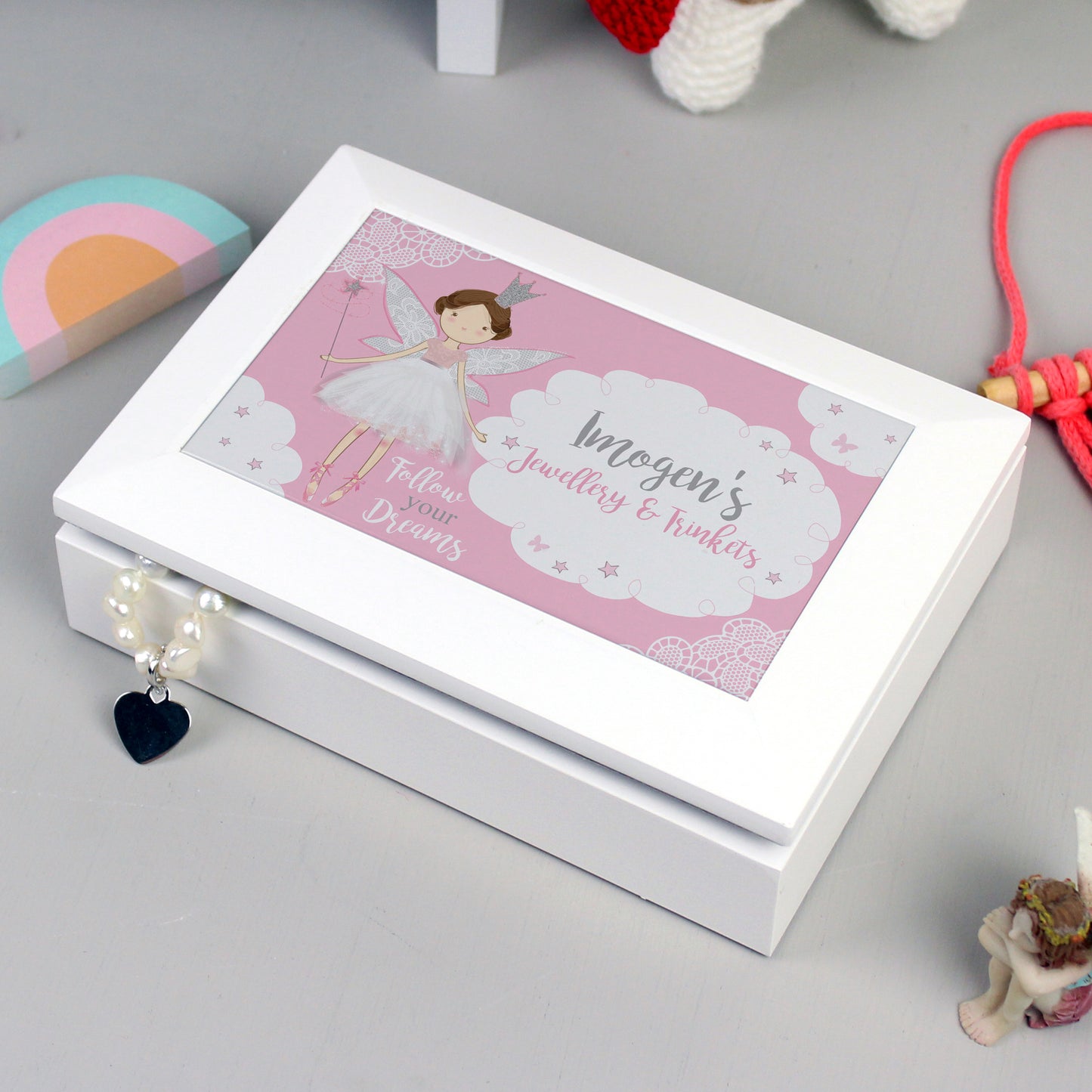 Personalised Fairy Princess Jewellery Box