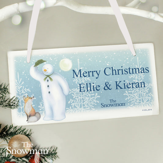 Personalised The Snowman Snow Wonder Wooden Sign