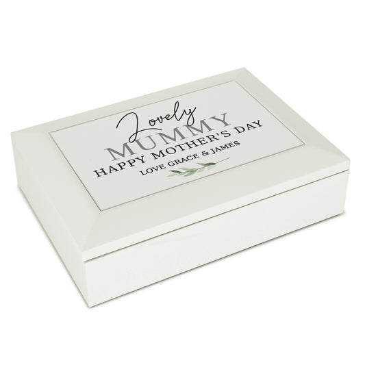 Personalised Botanical Jewellery Box