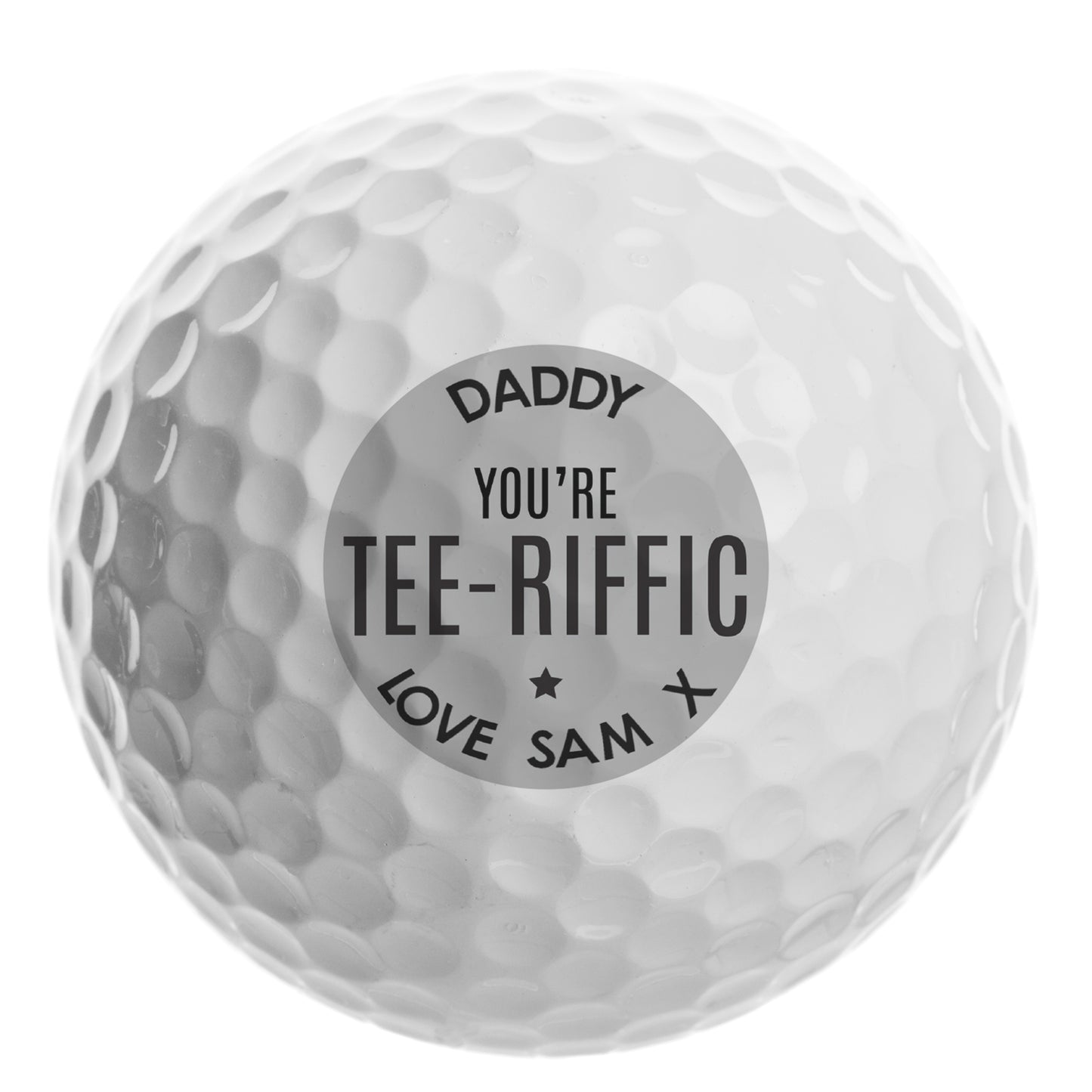 Personalised Tee-riffic Golf Ball